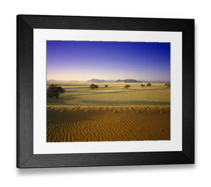 Framed Print : Africa, Arid Climate, Barren, Clear Sky, Color Image, Day, Desert, Dry, Horizon, Horizontal