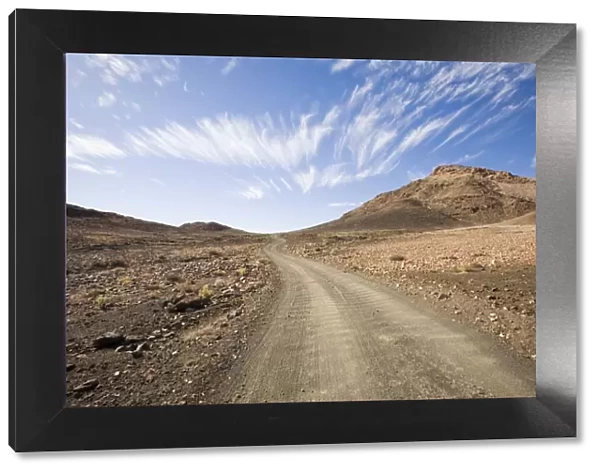 Africa, Barren, Cloud, Color Image, Day, Desert, Dirt Road, Generic Location, Horizontal