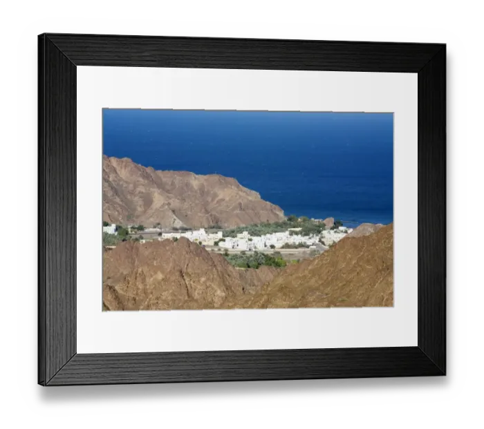 Framed Print : Mountains of Oman - High Angle View. Muscat, Oman Framed Print : Mountains of Oman - High Angle View. Muscat, Oman
