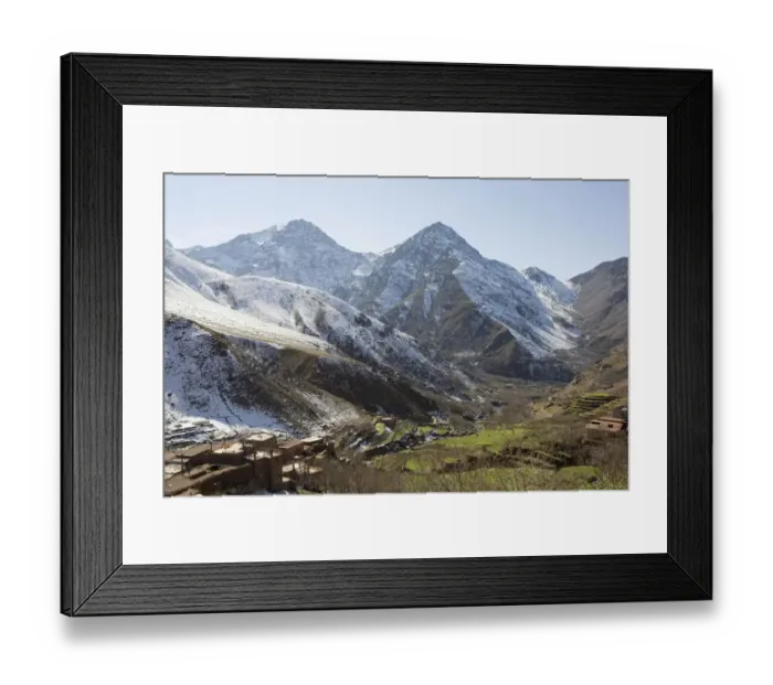 Framed Print : Snow Covered Atlas Mountains Framed Print : Snow Covered Atlas Mountains