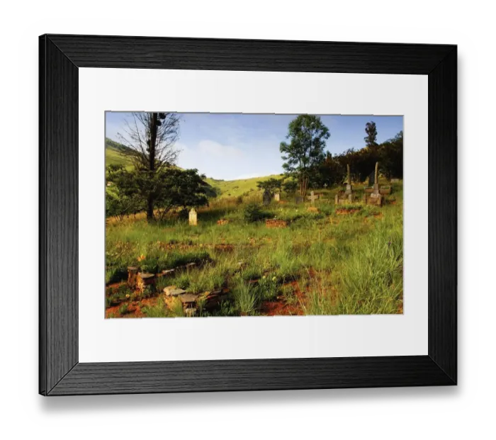 Framed Print : View of Sabie Cemetery Framed Print : View of Sabie Cemetery
