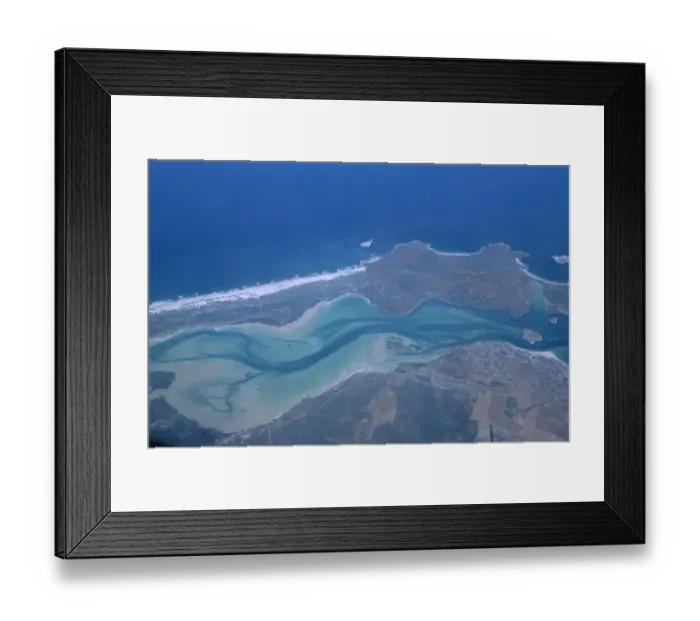 Framed Print : An Aerial View of Langabaan Lagoon