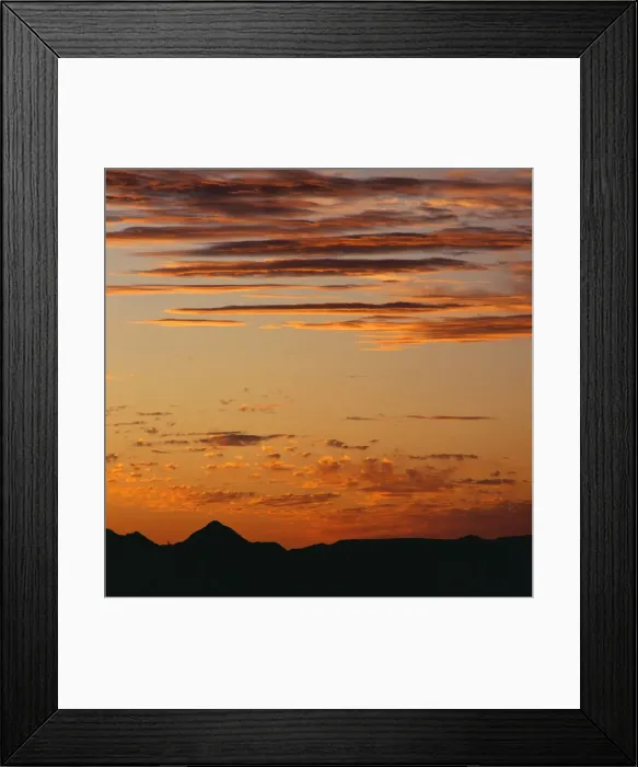 Framed Print : Dramatic Sunset Scene Framed Print : Dramatic Sunset Scene