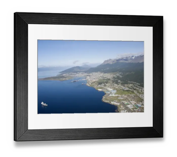 Framed Print : Aerial View of Ushuaia Framed Print : Aerial View of Ushuaia