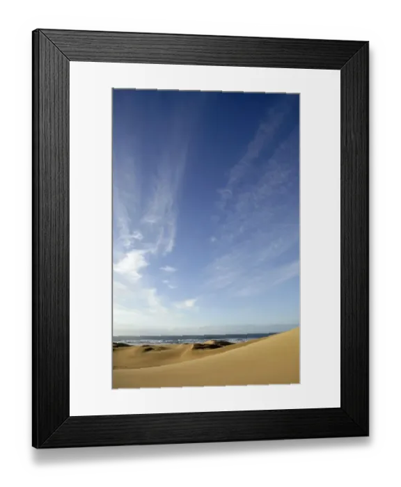 Framed Print : View Over the Dunes to the Ocean Framed Print : View Over the Dunes to the Ocean