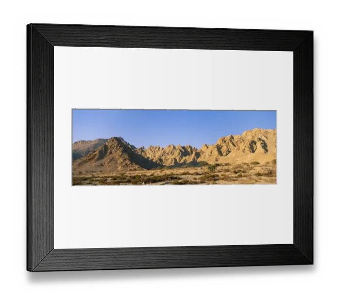 Framed Print : Arid Mountain Scenic