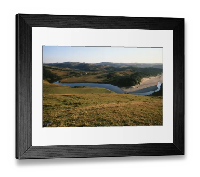 Framed Print : Scenic View of the Meandering Landilie River Framed Print : Scenic View of the Meandering Landilie River