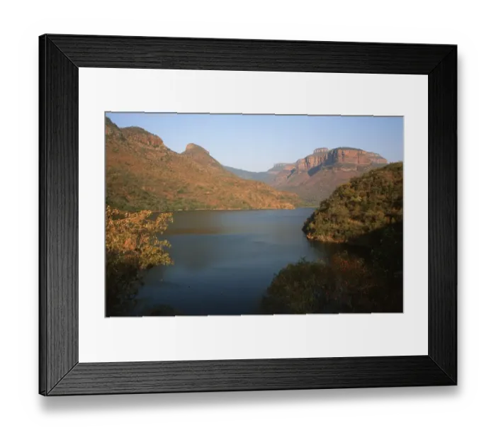 Framed Print : Scenic View of the Blydepoort Dam