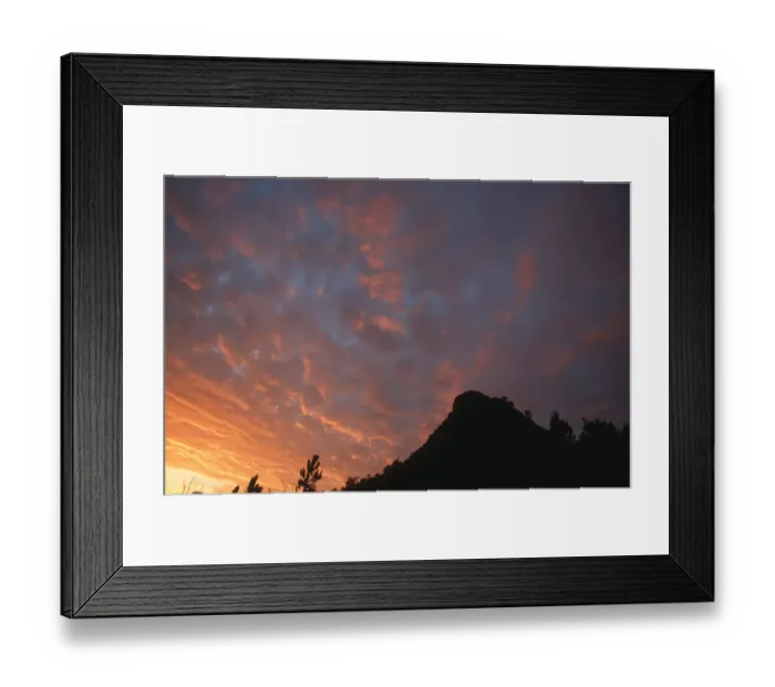 Framed Print : Dramatic Sunset over Lions Head Framed Print : Dramatic Sunset over Lions Head
