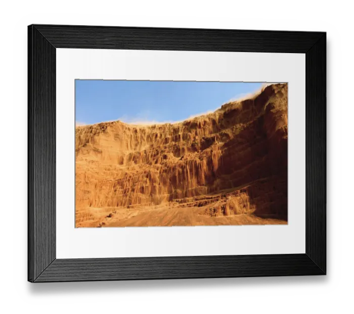 Framed Print : Landslide in the Desert Framed Print : Landslide in the Desert