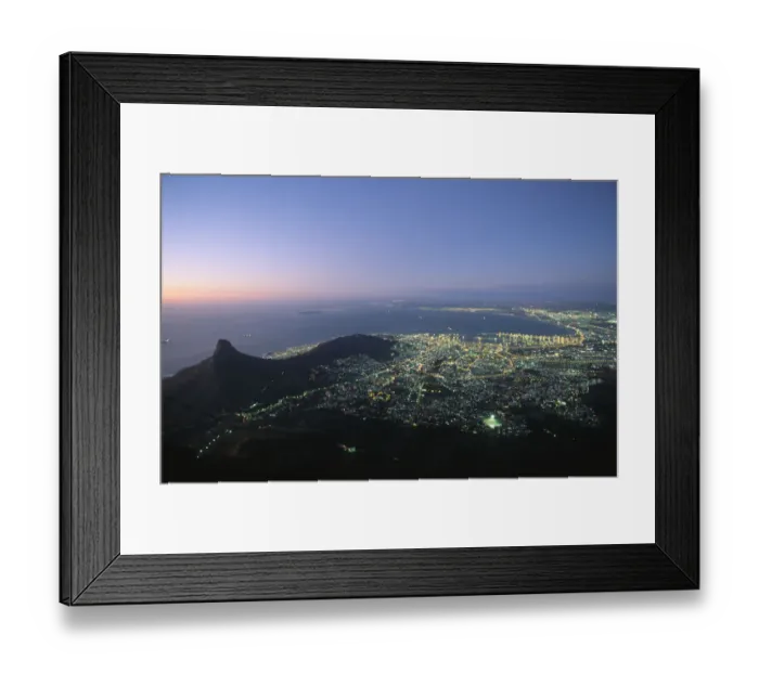 Framed Print : Aerial view of the Cape Town City Bowl Framed Print : Aerial view of the Cape Town City Bowl