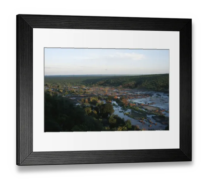 Framed Print : Scenic View of The Olifants River at Sunset