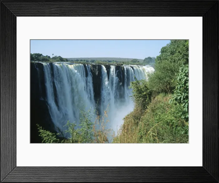 Framed Print : Scenic View of a Thundering Waterfall Framed Print : Scenic View of a Thundering Waterfall