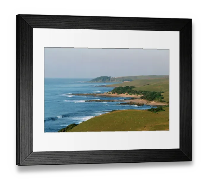 Framed Print : Scenic View of The Landilie Hills to Coffee Bay Framed Print : Scenic View of The Landilie Hills to Coffee Bay