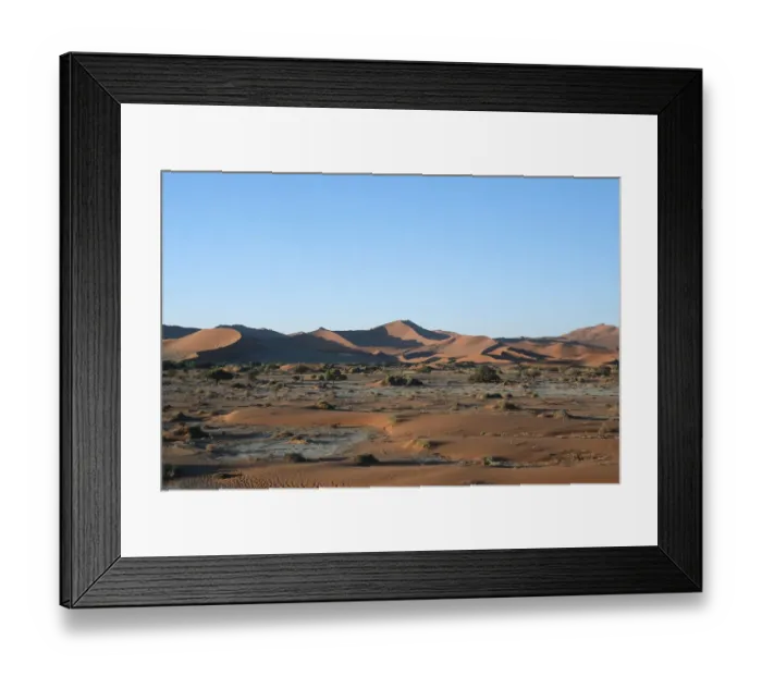 Framed Print : Scenic View of Desert Dunes