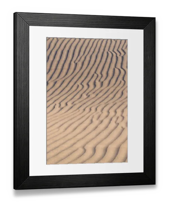 Framed Print : Landscape with sand dunes and clouds, Mojave Trails National Monument, California, USA