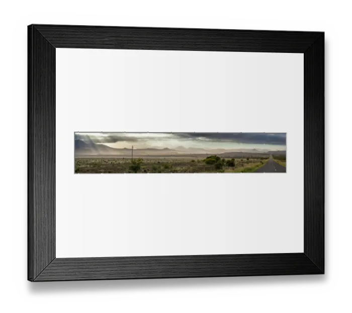 Framed Print : A typical Karoo landscape. The Karoo is a dry and arid area, with lots of history Framed Print : A typical Karoo landscape. The Karoo is a dry and arid area, with lots of history