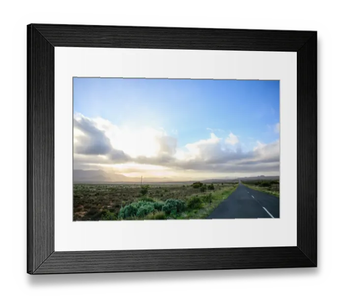 Framed Print : A typical Karoo landscape. The Karoo is a dry and arid area, with lots of history Framed Print : A typical Karoo landscape. The Karoo is a dry and arid area, with lots of history