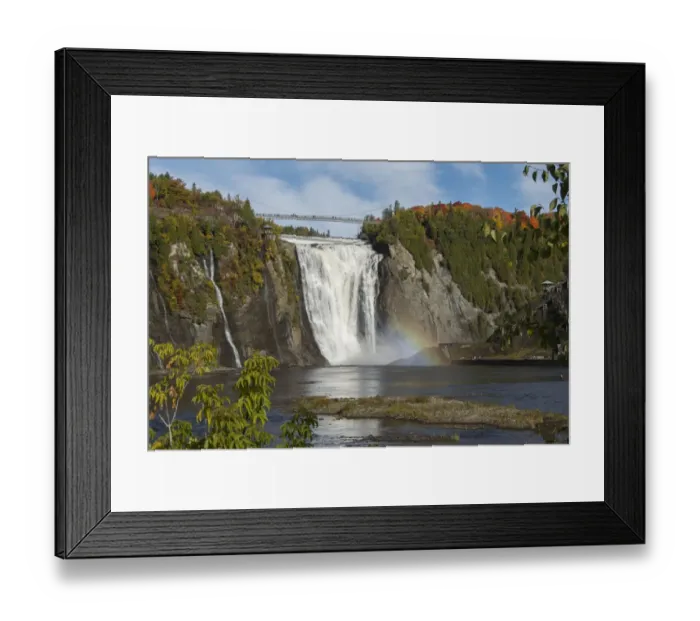Framed Print : Montmorency Falls at Parc de la Chute-Montmorency in Autumn, Quebec City, Quebec, Canada Framed Print : Montmorency Falls at Parc de la Chute-Montmorency in Autumn, Quebec City, Quebec, Canada