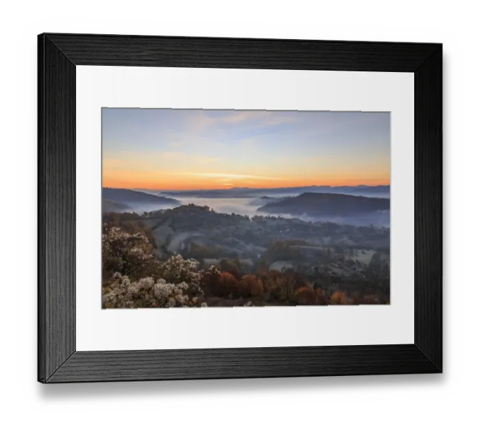 Framed Print : Sunrise above Dobricu Lapusului and Targu Lapus, Maramures County, Transylvania, Romania Framed Print : Sunrise above Dobricu Lapusului and Targu Lapus, Maramures County, Transylvania, Romania