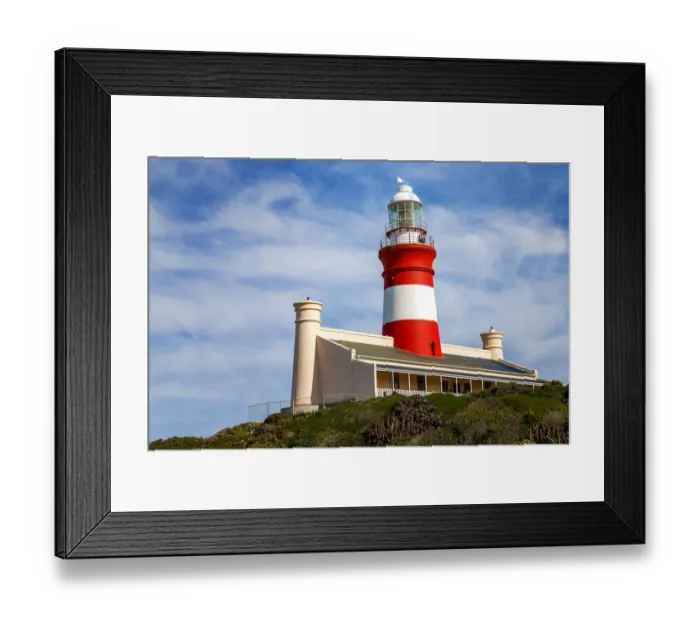 Framed Print : Aghulas lighthouse