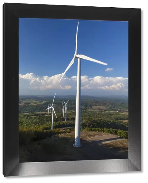 Wind turbines, International Appalachian Trail, Mars Hill, Aroostook County, Maine, USA
