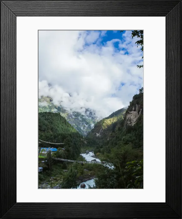 Framed Print : Everest base camp trek, Himalayas, Nepal, Sagarmatha National Park, Colour Image