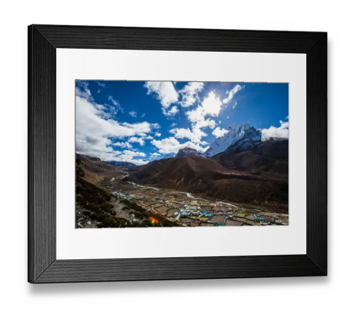 Framed Print : Dingboche, Everest base camp trek, Himalayas, Nepal, Colour Image, Color Image, Photography Framed Print : Dingboche, Everest base camp trek, Himalayas, Nepal, Colour Image, Color Image, Photography