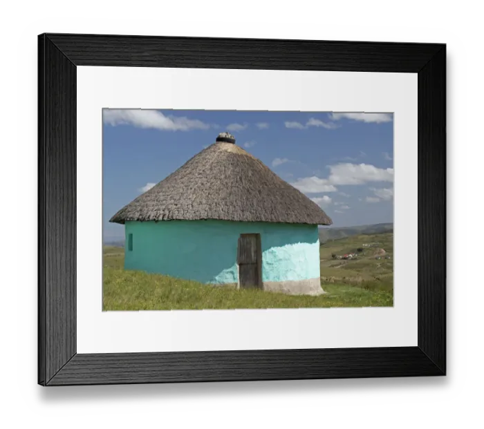 Framed Print : Color Image, Colour Image, Photography, Day, Outdoors, No People, Horizontal, Xhosa Hut Framed Print : Color Image, Colour Image, Photography, Day, Outdoors, No People, Horizontal, Xhosa Hut