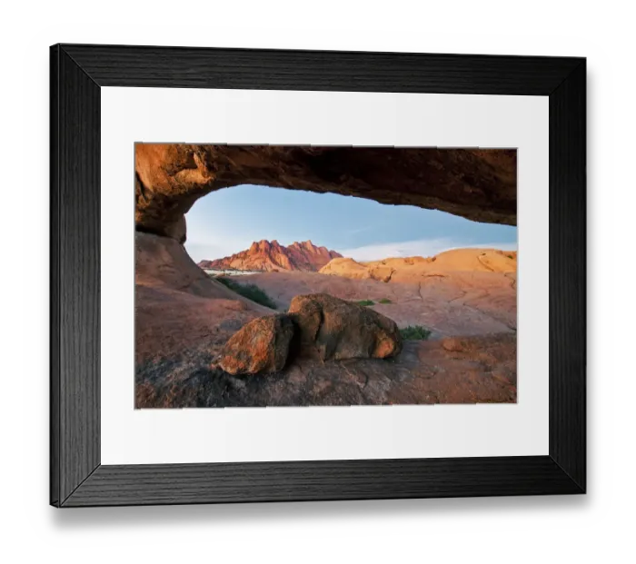 Framed Print : Landscape photo of a natural rock arch at Spitzkoppe, Erongo, Namibia Framed Print : Landscape photo of a natural rock arch at Spitzkoppe, Erongo, Namibia