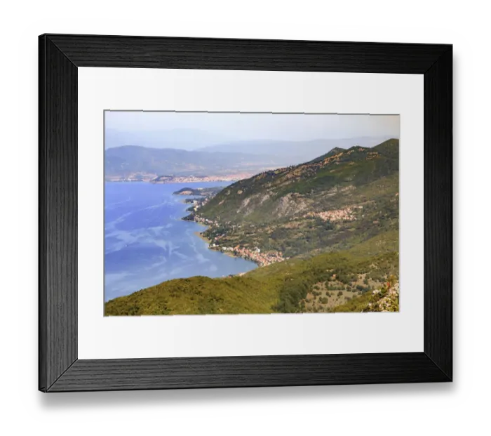Framed Print : Ohrid city and Lake Ohrid, Macedonia Framed Print : Ohrid city and Lake Ohrid, Macedonia