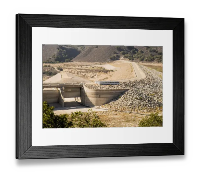 Framed Print : Lake Cachuma Reservoir during Drought Spotlight 3, Route 66, Santa Ynez Valley, Central California, USA Framed Print : Lake Cachuma Reservoir during Drought Spotlight 3, Route 66, Santa Ynez Valley, Central California, USA