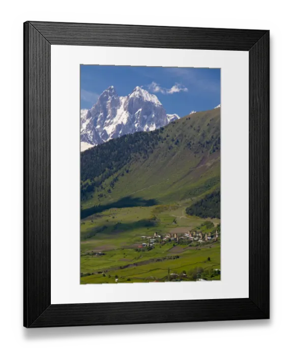 Framed Print : Wonderful mountain scenery, Svanetia, Georgia Framed Print : Wonderful mountain scenery, Svanetia, Georgia