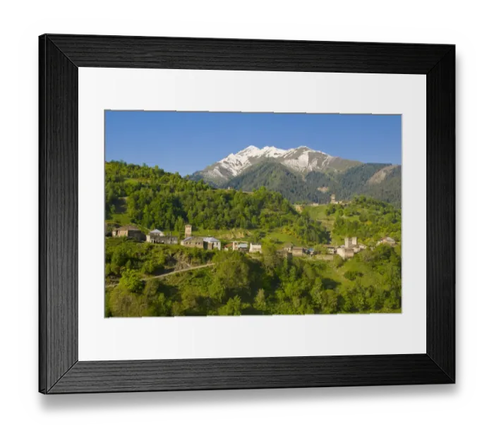 Framed Print : Wonderful mountain scenery, Svanetia, Georgia Framed Print : Wonderful mountain scenery, Svanetia, Georgia