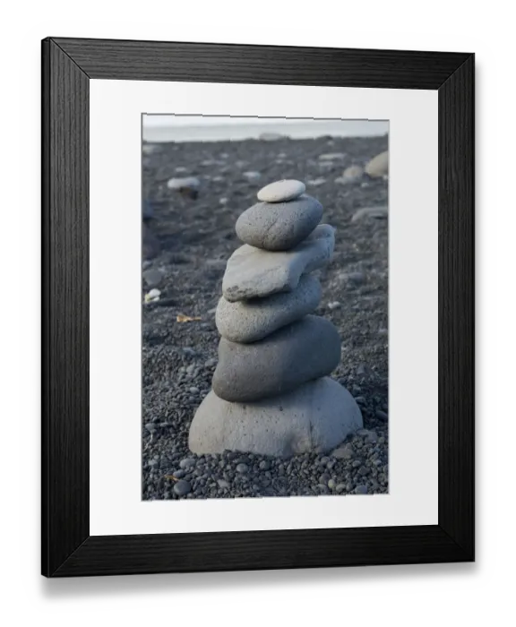 Framed Print : Stone cairn at Djupalonssandur Beach, Snaefellsjokull National Park, Snaefellsnes Peninsula (aka Snaefellsnes), West Iceland (aka Vesturland), Iceland Framed Print : Stone cairn at Djupalonssandur Beach, Snaefellsjokull National Park, Snaefellsnes Peninsula (aka Snaefellsnes), West Iceland (aka Vesturland), Iceland