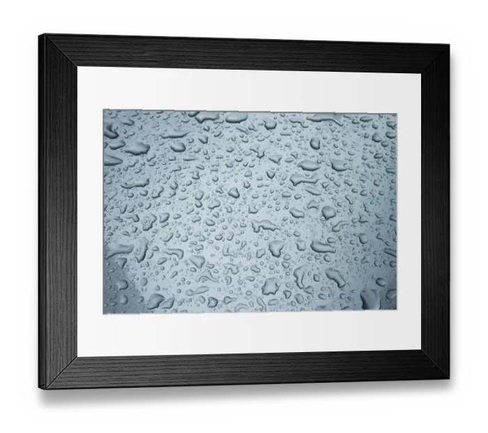 Framed Print : Colour image, Color image, Photography, Horizontal, No people, Drops, Day, Landscape Framed Print : Colour image, Color image, Photography, Horizontal, No people, Drops, Day, Landscape