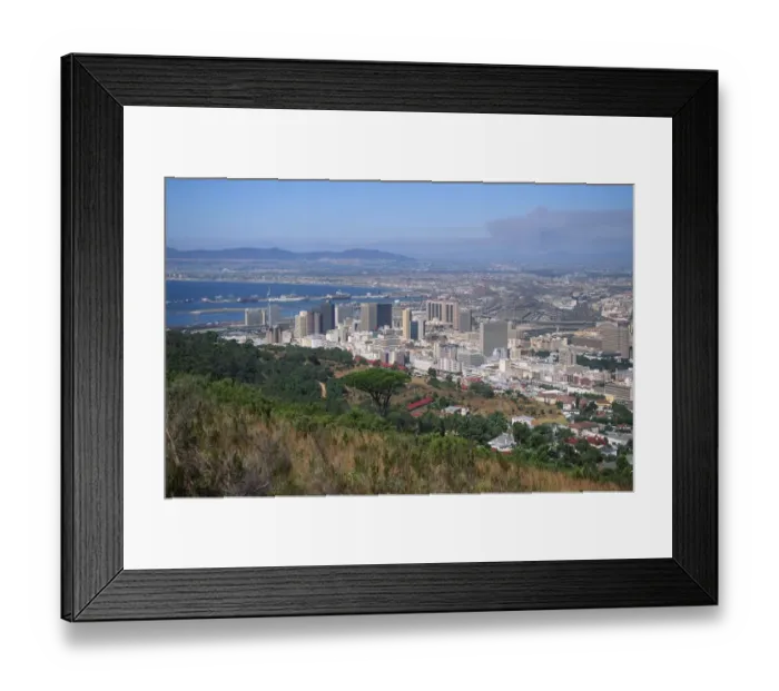 Framed Print : Cape Town City Landscape Framed Print : Cape Town City Landscape