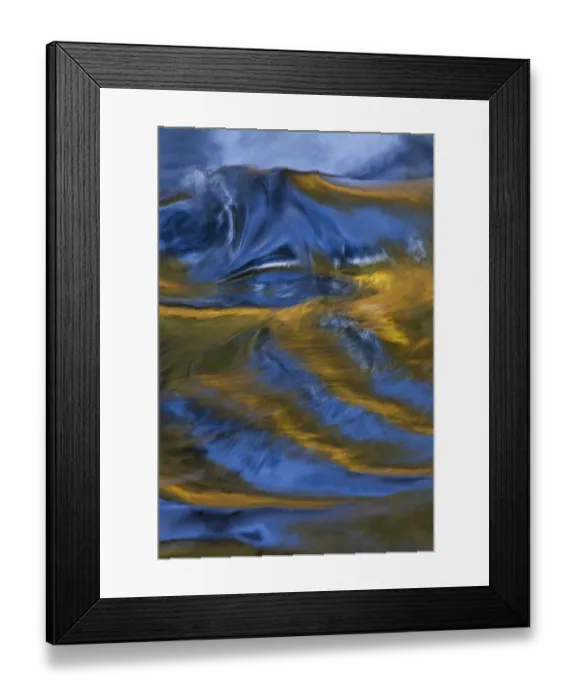 Framed Print : Reflection on Rogue River in autumn, Oregon, USA Framed Print : Reflection on Rogue River in autumn, Oregon, USA