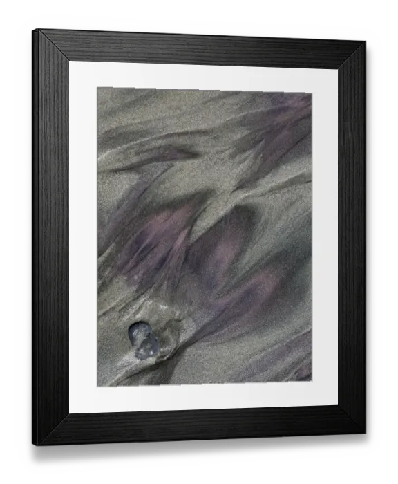 Framed Print : Patterns in beach sand, Big Sur, California, USA Framed Print : Patterns in beach sand, Big Sur, California, USA