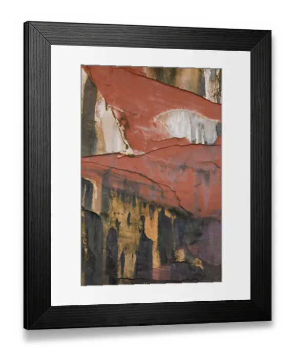 Framed Print : Cracked red stone in Kolob Canyon, Zion National Park, Utah, USA Framed Print : Cracked red stone in Kolob Canyon, Zion National Park, Utah, USA
