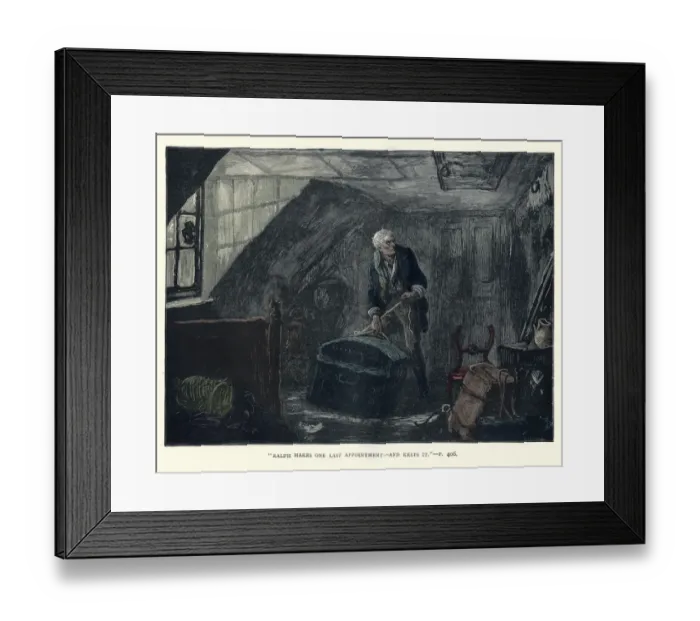 Framed Print : Charles Dickens, Nicholas Nickleby, Ralph makes one last Appointment