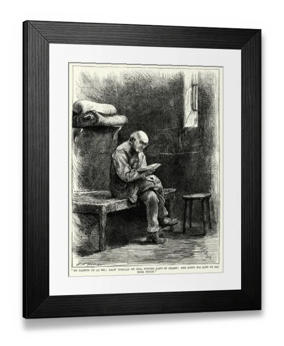 Framed Print : Life of Charles Dickens - He lookedup at me Framed Print : Life of Charles Dickens - He lookedup at me