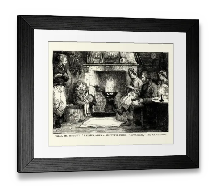 Framed Print : David Copperfield by Charles Dickens, Dead, Mr. Peggotty ? Framed Print : David Copperfield by Charles Dickens, Dead, Mr. Peggotty ?