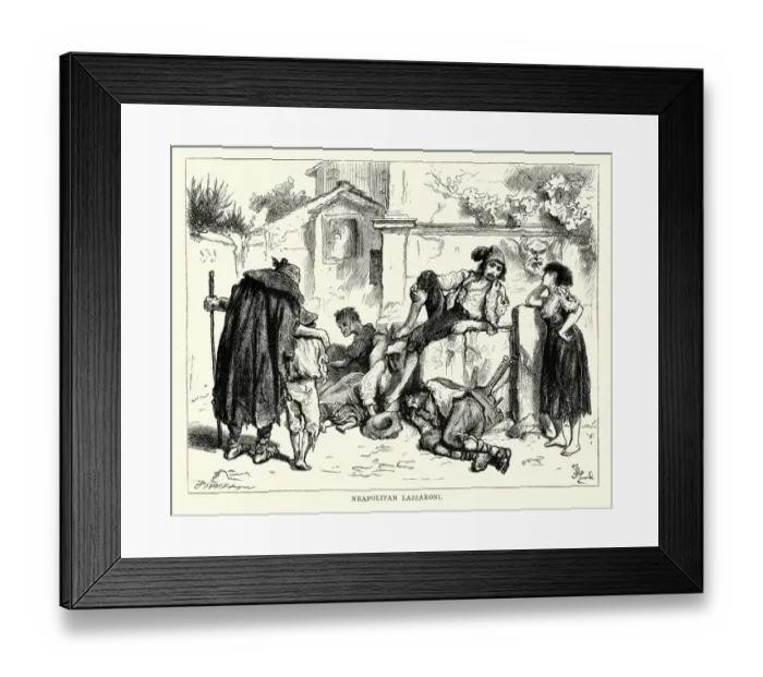 Framed Print : Neapolitan Lazzaroni Framed Print : Neapolitan Lazzaroni