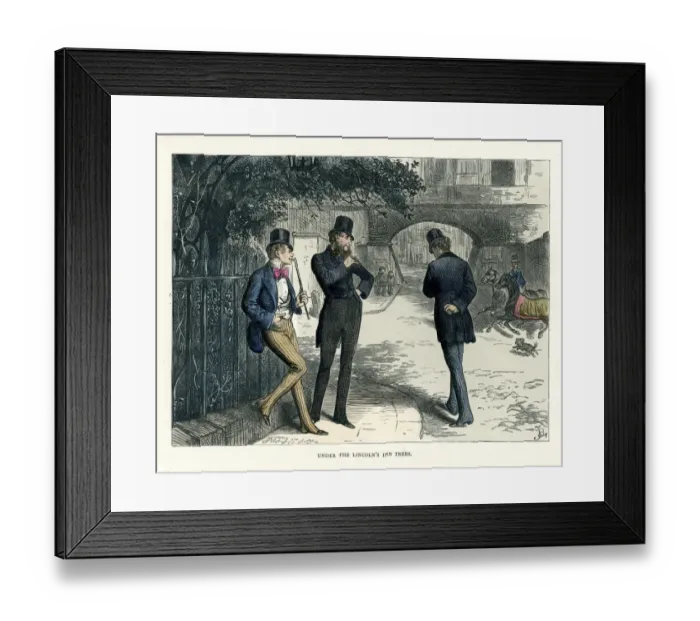 Framed Print : Bleak House - Under the Lincolns Inn trees Framed Print : Bleak House - Under the Lincolns Inn trees