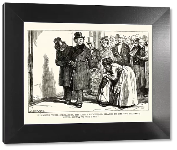 Dickens, Little Dorrit, Through these spectators, the little procession, headed