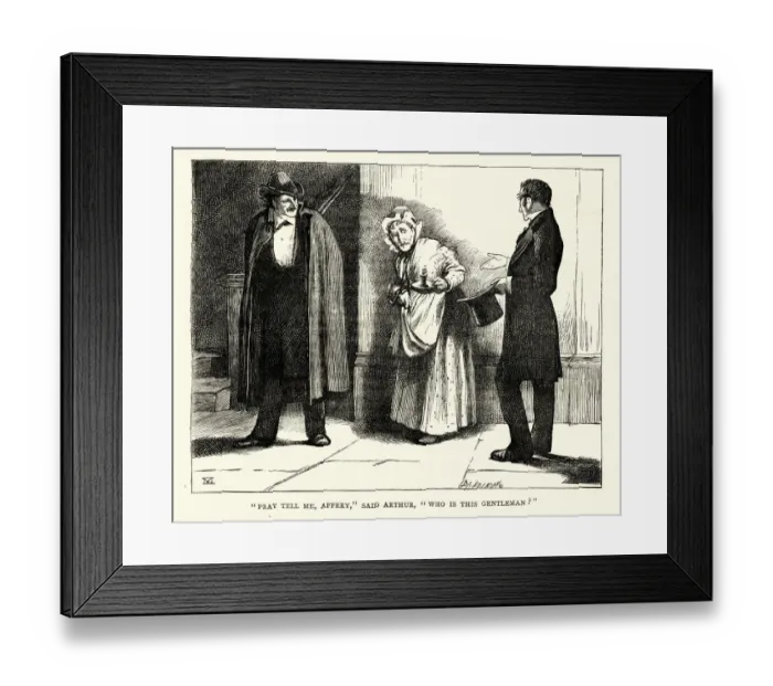 Framed Print : Dickens, Little Dorrit, Who is this Gentleman ? Framed Print : Dickens, Little Dorrit, Who is this Gentleman ?