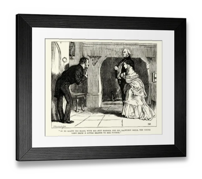 Framed Print : Dickens, Little Dorrit, Lady drew a little nearer to her father Framed Print : Dickens, Little Dorrit, Lady drew a little nearer to her father