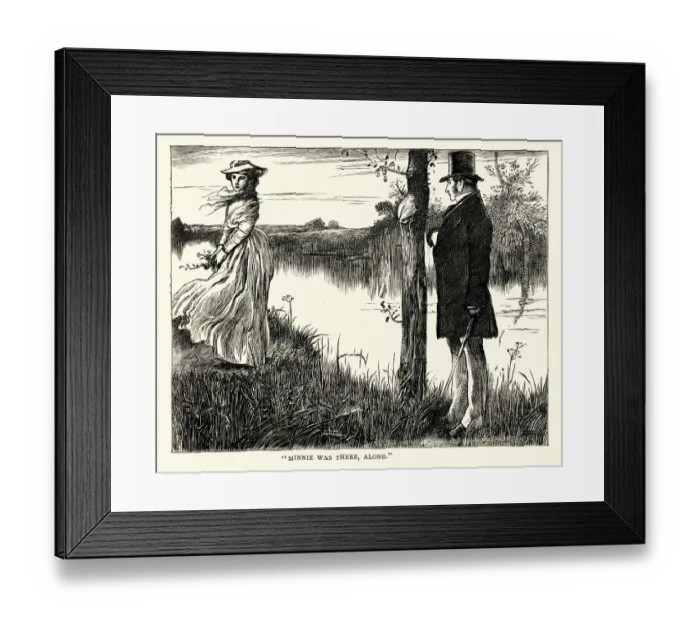 Framed Print : Dickens, Little Dorrit, Minnie was there alone Framed Print : Dickens, Little Dorrit, Minnie was there alone