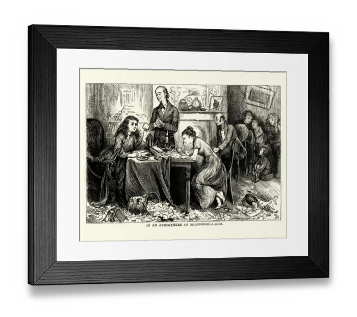 Framed Print : Dickens, Bleak House, In an atmosphere of Borrioboola-gha Framed Print : Dickens, Bleak House, In an atmosphere of Borrioboola-gha
